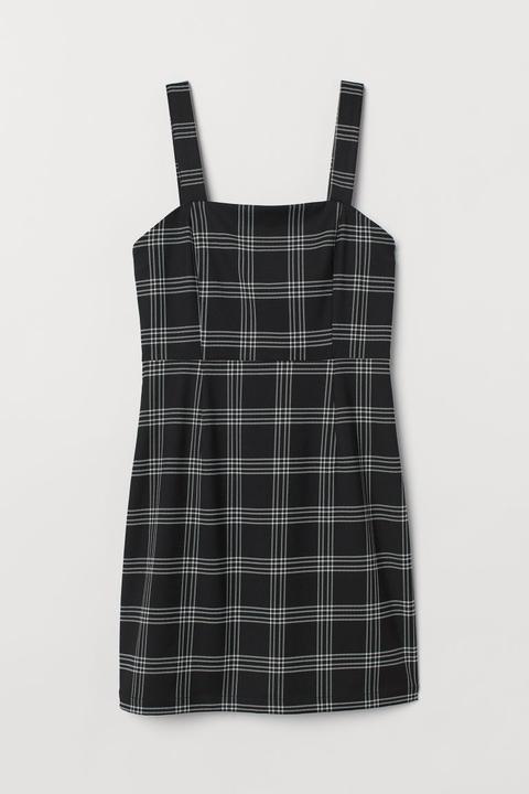 Kurzes Kleid - Schwarz - Damen