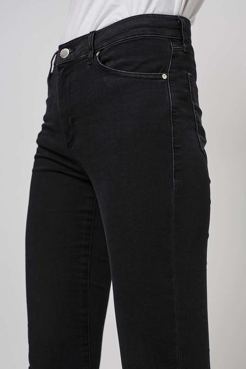 Moto Washed Black Leigh Jeans