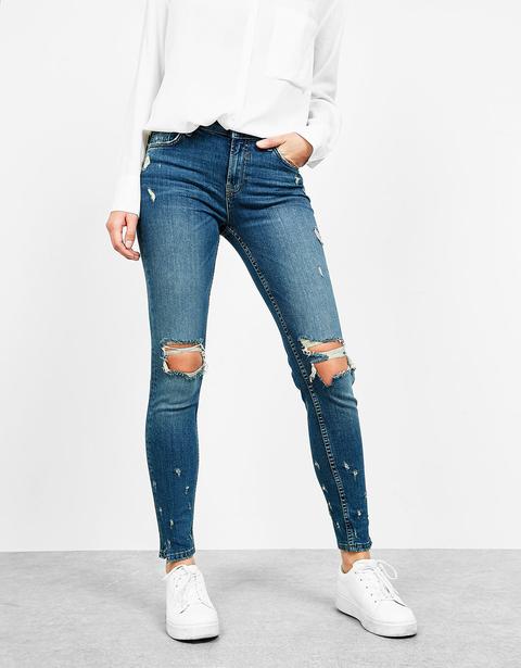 Jeans Skinny Fit Rotos