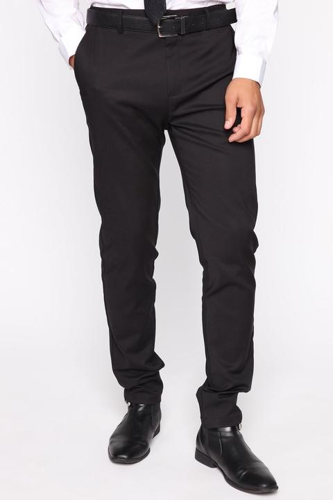 Justin Classic Suit Trousers - Black