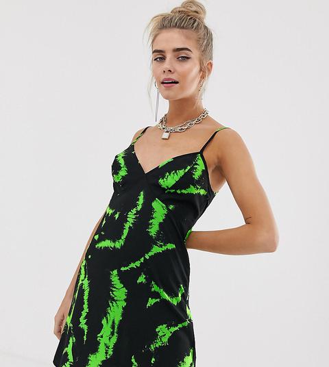 Collusion Printed Cami Slip Dress