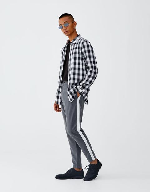 pull and bear striped trousers