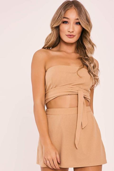Camel Skorts - Tellia Camel Mini Skort