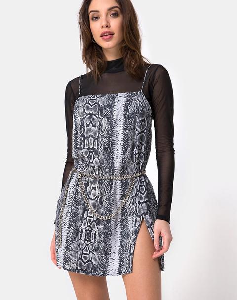 Datista Slip Dress In Snake