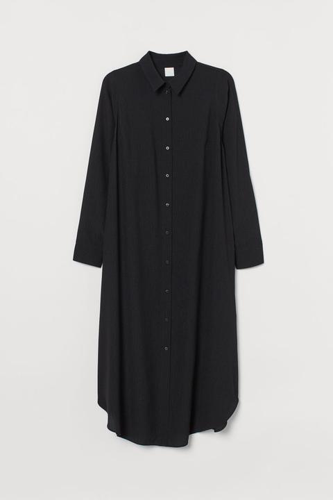 H & M+ Calf-length Shirt Dress - Black