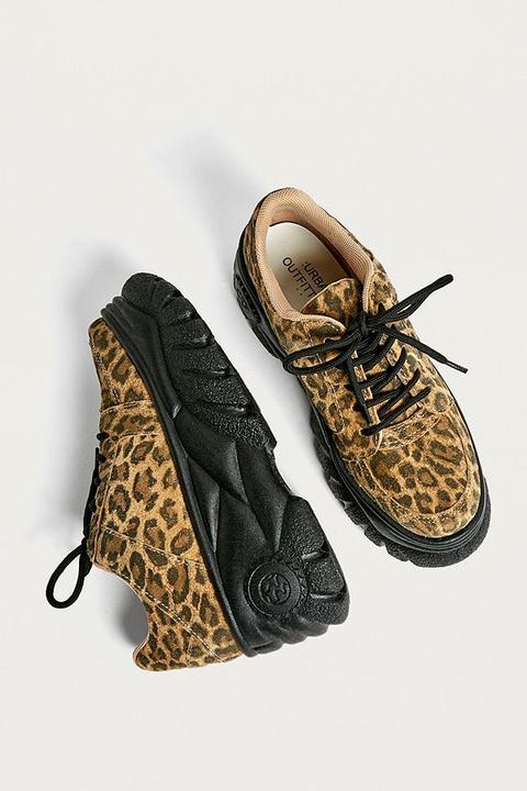animal print chunky trainers