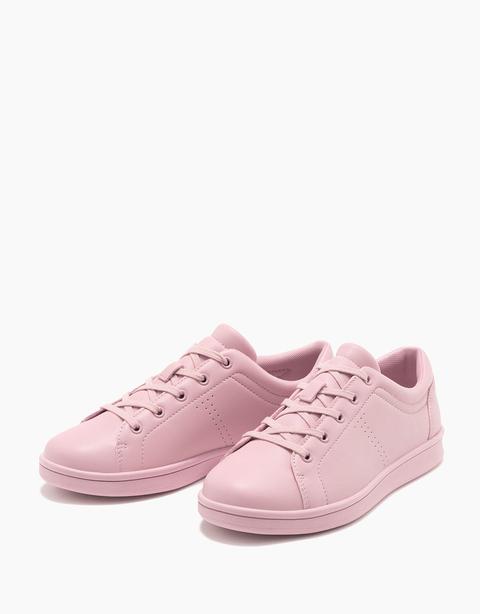 Zapatilla Acordonada Monocolor Rosa