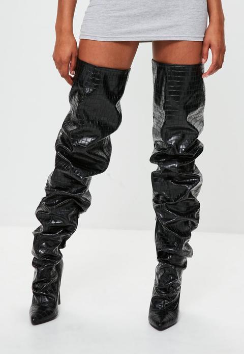 thigh high slouch boots