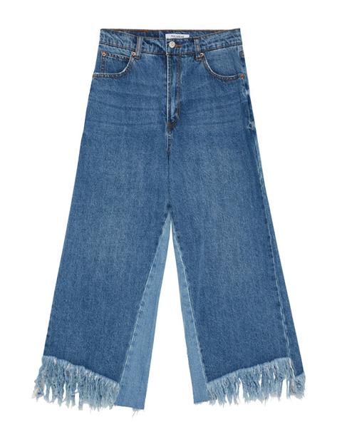 Jeans Orlo Sfilacciato Kick Flare