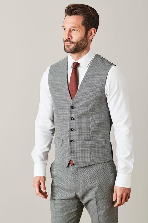 next grey puppytooth suit