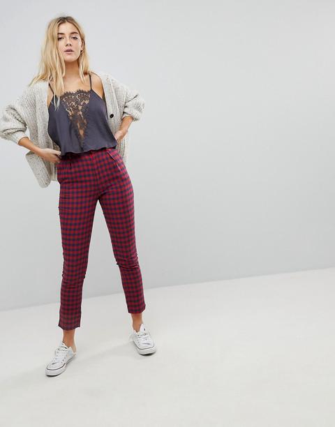 Daisy Street Tailored Trousers In Check