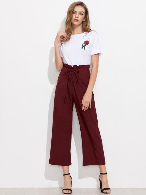 Pantaloni Con Fondo Ampio