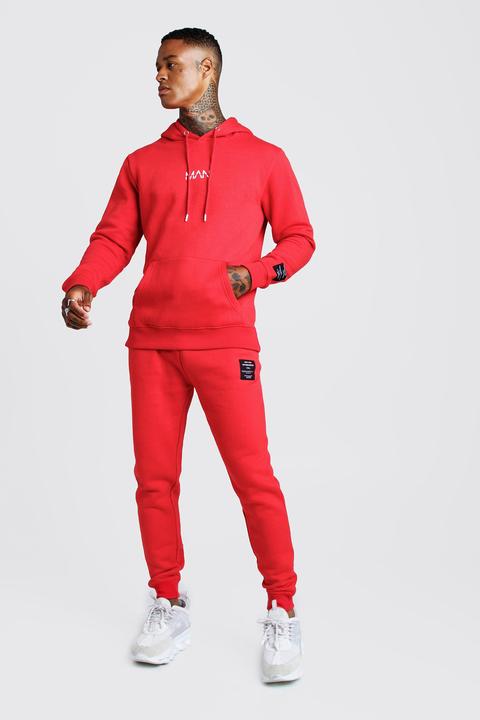 Red man tracksuit Clearance
