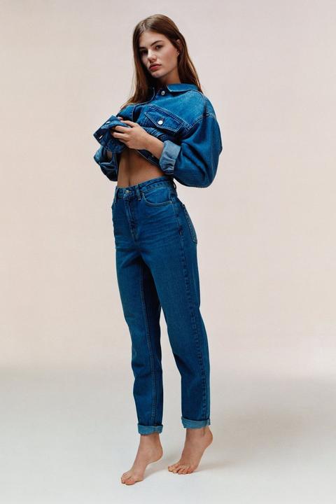 Mid Blue Mom Jeans