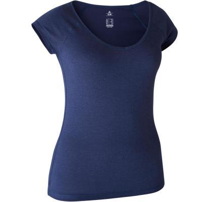 T-shirt Donna Gym 500 Blu