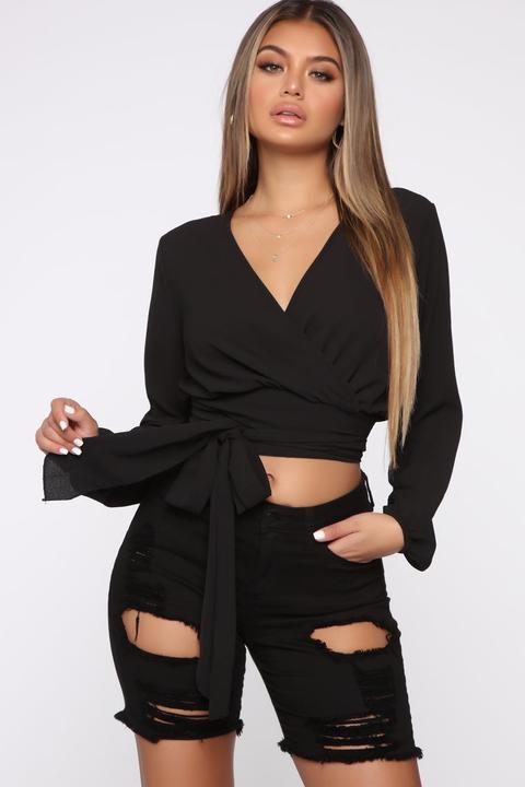 Little White Lies Top - Black