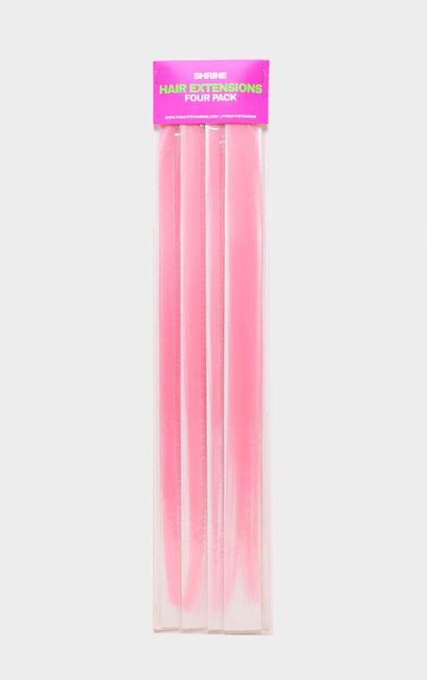 Shrine Hair Extensions 4 Pack Baby Pink