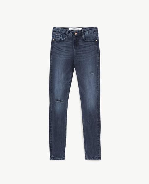 Jegging Low Rise "curves" Rotos