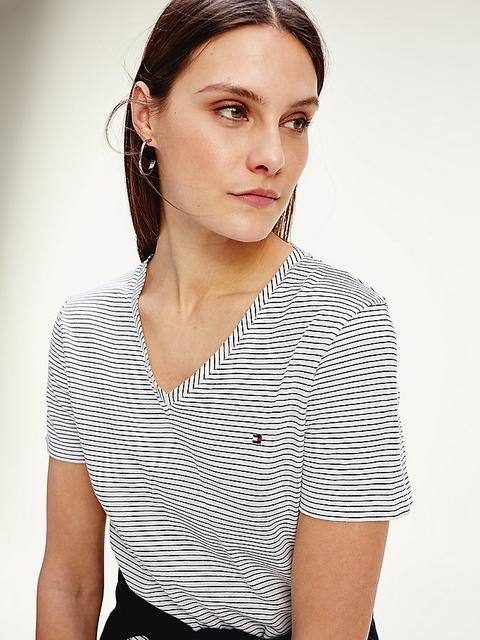 Stripe Linen Blend T-shirt