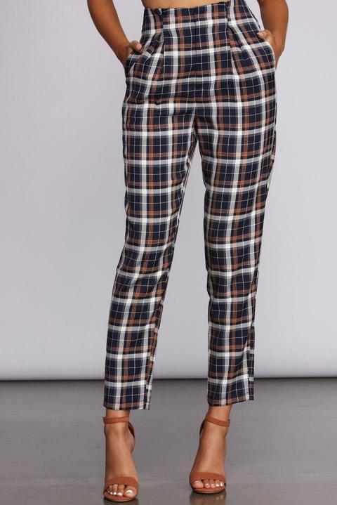 Plaid It Up Pants