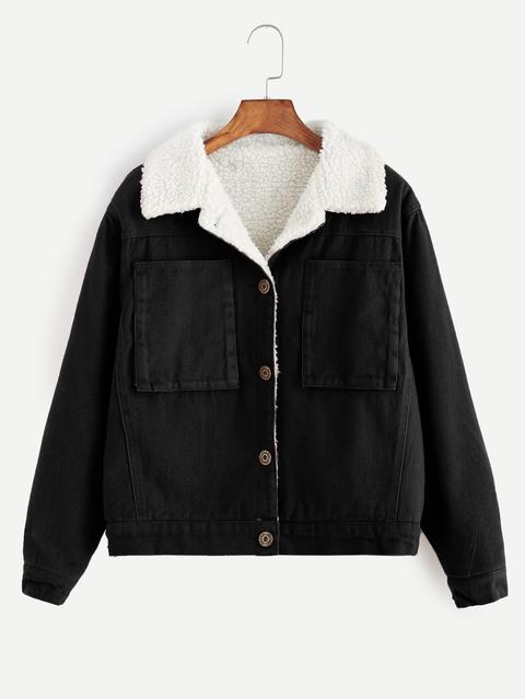 Contrasto Sherpa Lined Jacket