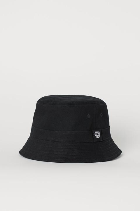 H & M - Cappello Da Pescatore In Twill - Nero