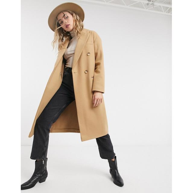 tan tailored coat