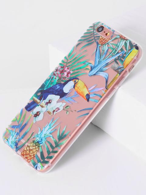 Cover Per Iphone 6/6s Con Stampa Tropicale E Tucano
