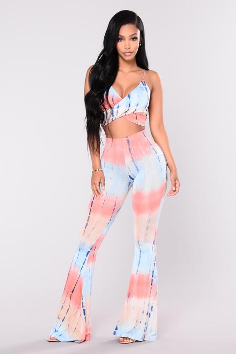 Get Some Tie Dye Set - Blue/coral