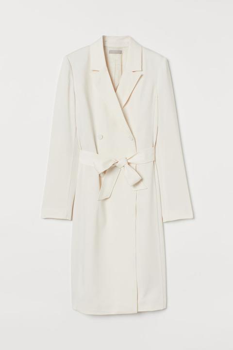 Vestido-blazer - Blanco from H&M on 21 Buttons