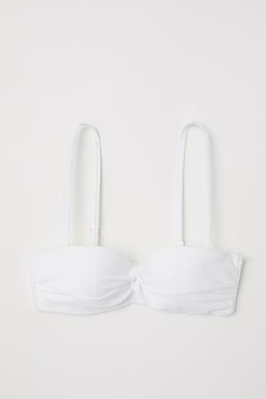 H & M - Top De Bikini Balconette - Blanco