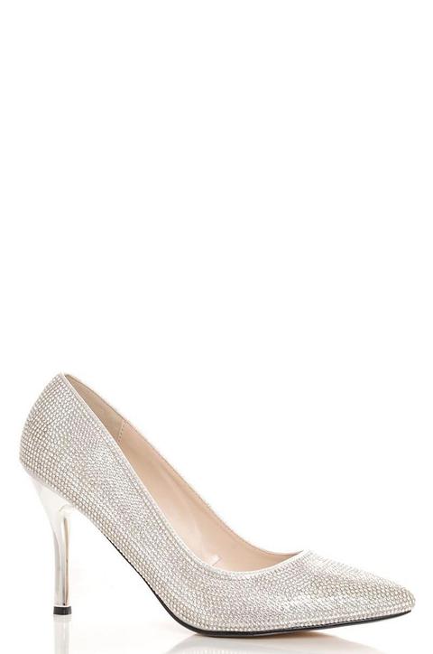 Silver Diamante Courts