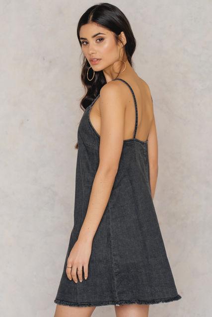 Denim Slip Dress