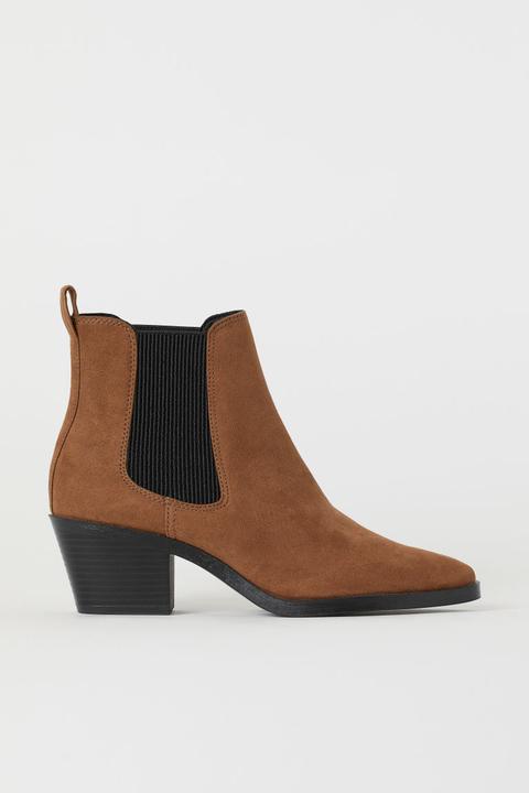 H & M - Stivaletti Alla Caviglia - Beige