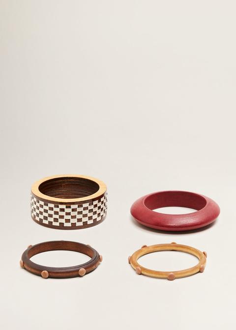 Pack Pulseras Madera