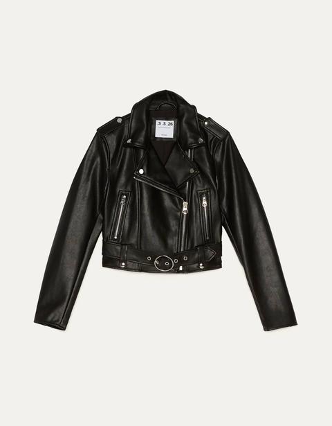 Faux Leather Biker Jacket