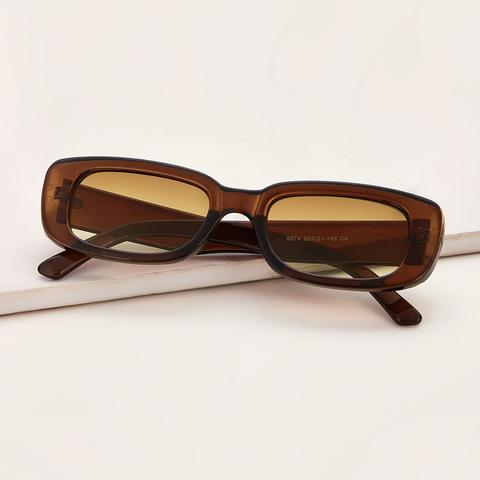 Acrylic Frame Rectangle Sunglasses