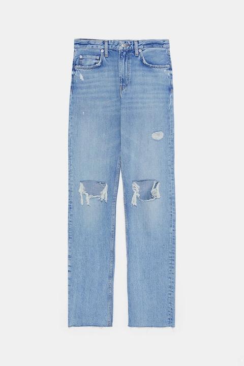 Zw Premium Straight Jeans In Misty Blue 