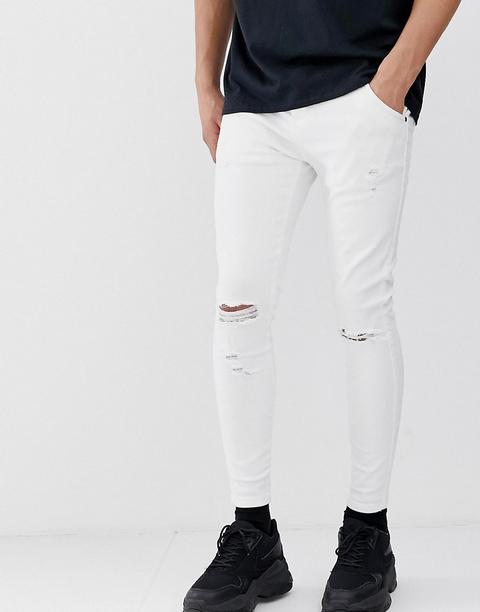 Siksilk - Jeans Skinny Bianchi - Bianco from ASOS on 21 Buttons