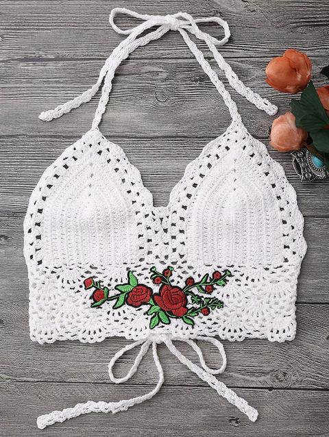 Crochet Bralette Bikini Bassiera