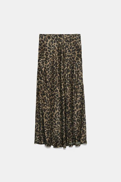 Gonna Con Stampa Animalier