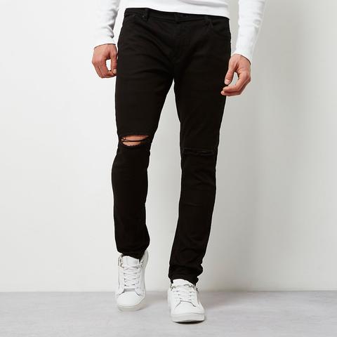 Black Ripped Sid Skinny Jeans