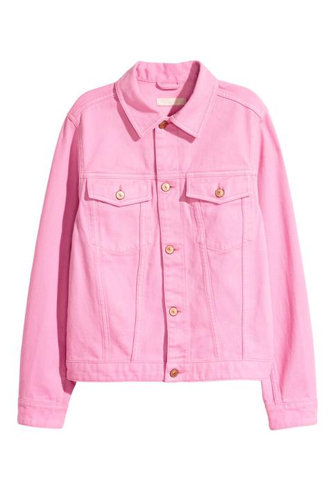 H & M - Cazadora Vaquera - Rosa