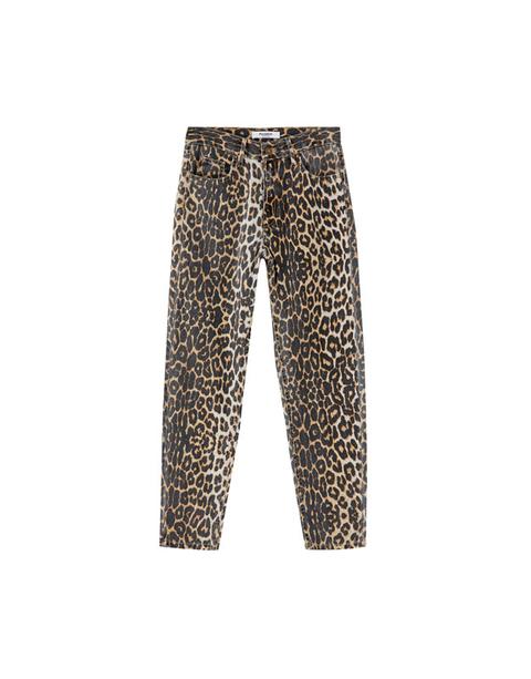 Jeans Mom Fit Leopardati