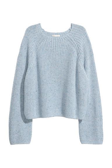 H & M - Pullover In Maglia A Coste - Turchese