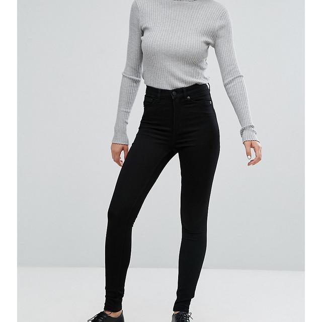 Monki Oki Skinny High Waist Jeans With Organic Cotton In Deep Black from  ASOS on 21 Buttons