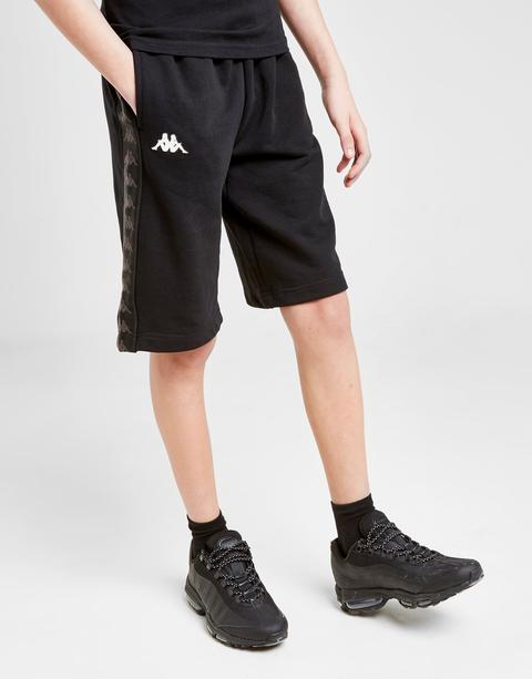 Kappa Pantalón Corto French Terry Júnior, Negro