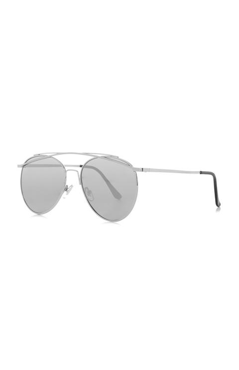 Metal Brow Bar Sunglasses