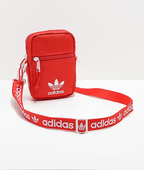 adidas shoulder bag red