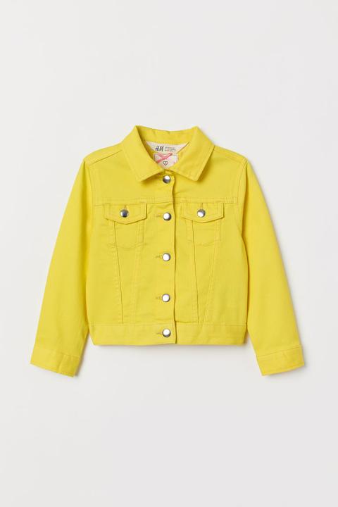 H & M - Giacca In Twill - Giallo